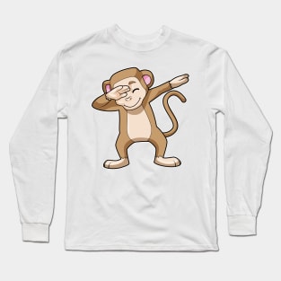 Monkey at Hip Hop Dance Dab Long Sleeve T-Shirt